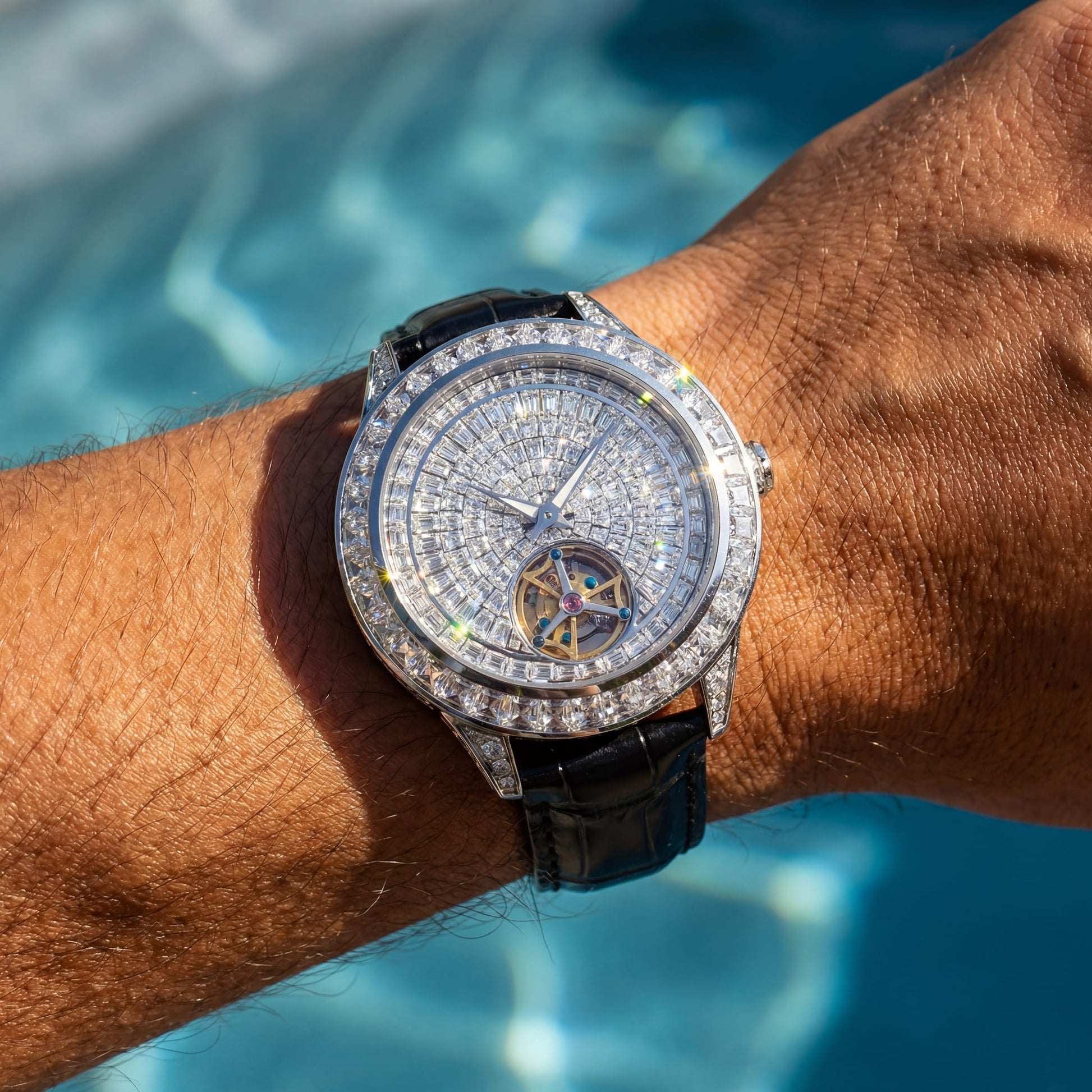 ICED OUT AUTOMATIK "FACE" UHR - ICERAIN JEWELRY