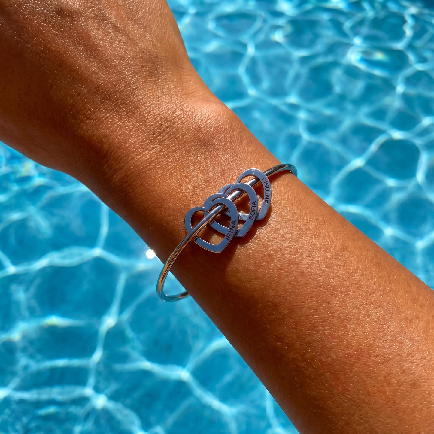 PERSONALISIERTES EDELSTAHL "RING" ARMBAND - ICERAIN JEWELRY