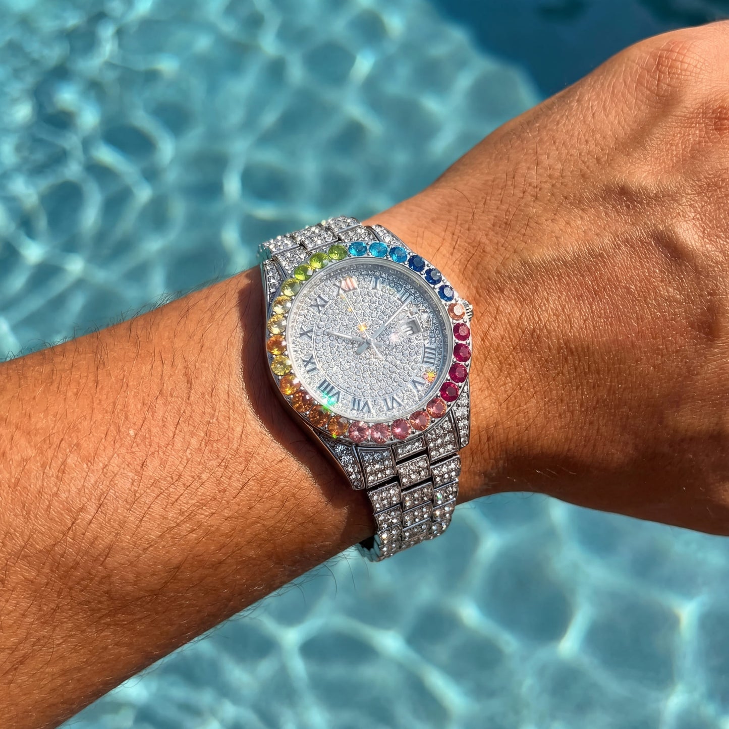 ICED OUT "PITACOLLI" UHR - ICERAIN JEWELRY