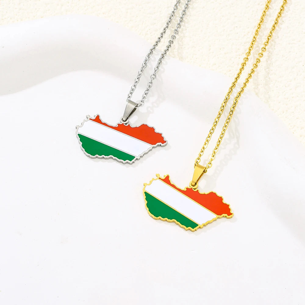 EDELSTAHL "HUNGARY" LÄNDERKETTE - ICERAIN JEWELRY