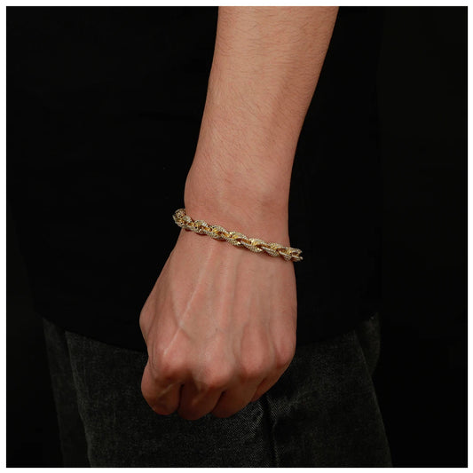 ICED OUT 8MM "GOLD ROPE" ARMBAND