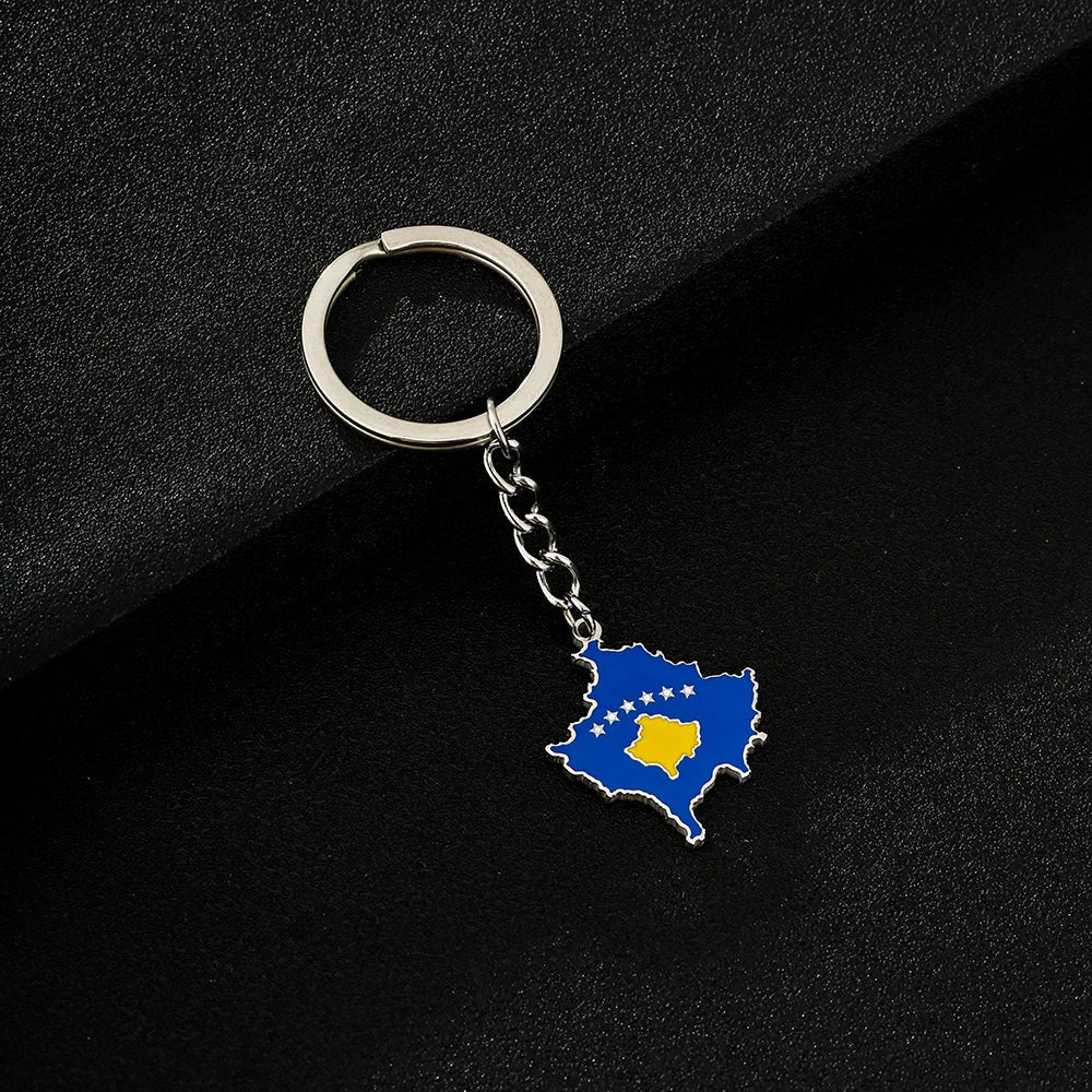 EDELSTAHL "KOSOVA" SCHLÜSSELANHÄNGER - ICERAIN JEWELRY
