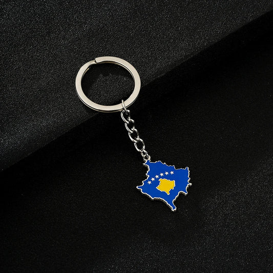 EDELSTAHL "KOSOVA" SCHLÜSSELANHÄNGER - ICERAIN JEWELRY