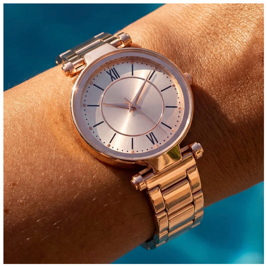 EDELSTAHL "ROUNDIZE UHR - ICERAIN JEWELRY