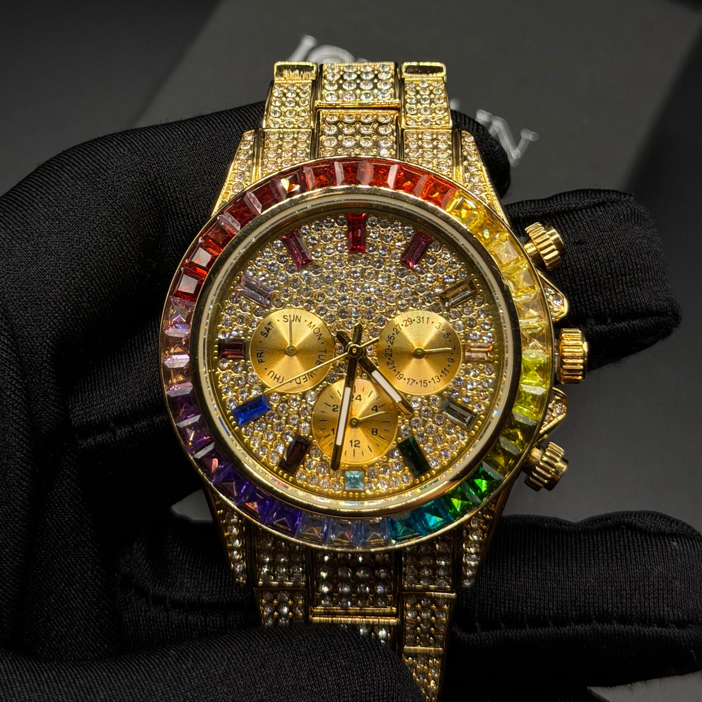 ICED OUT "SOLLINI" UHR - ICERAIN JEWELRY