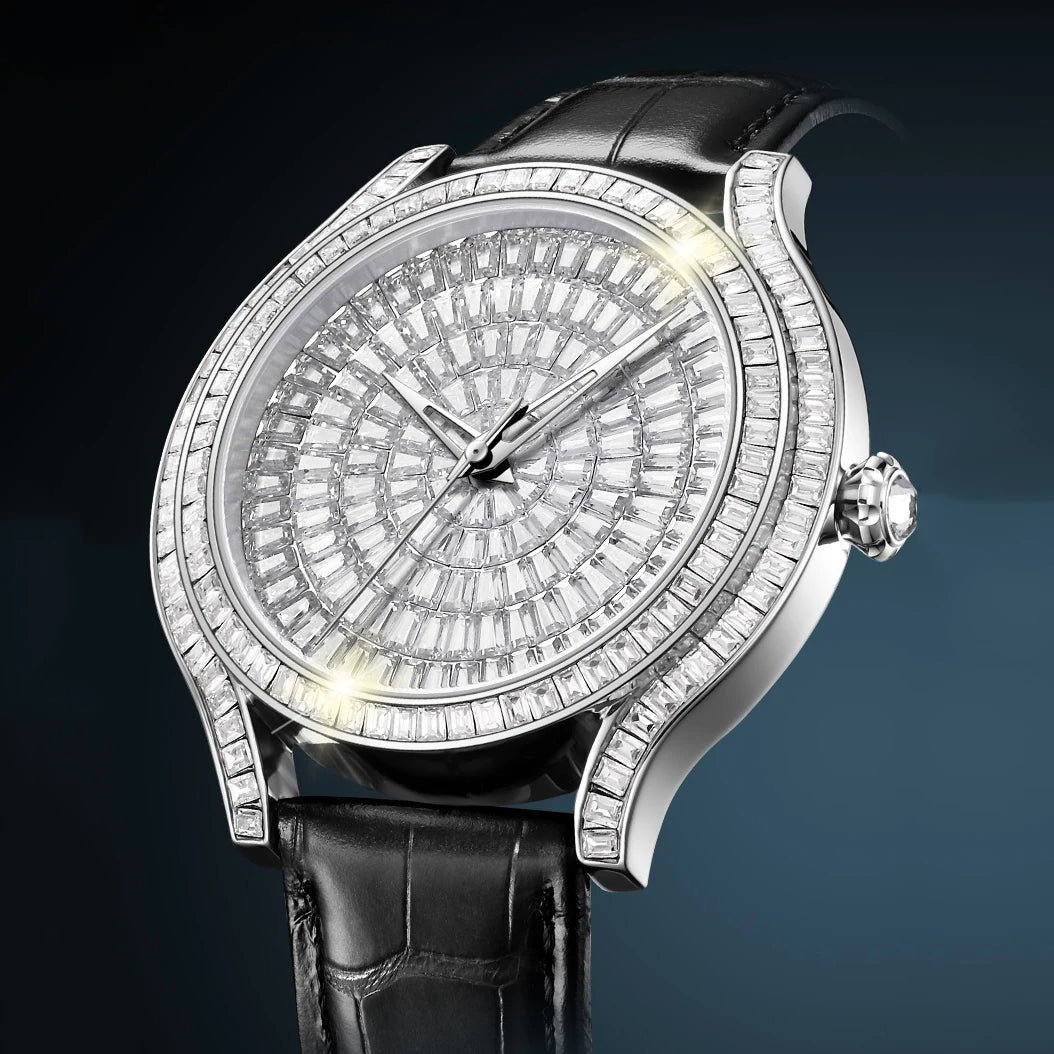 ICED OUT 45MM MOISSANITE "DIAMOND FACE" UHR - ICERAIN JEWELRY