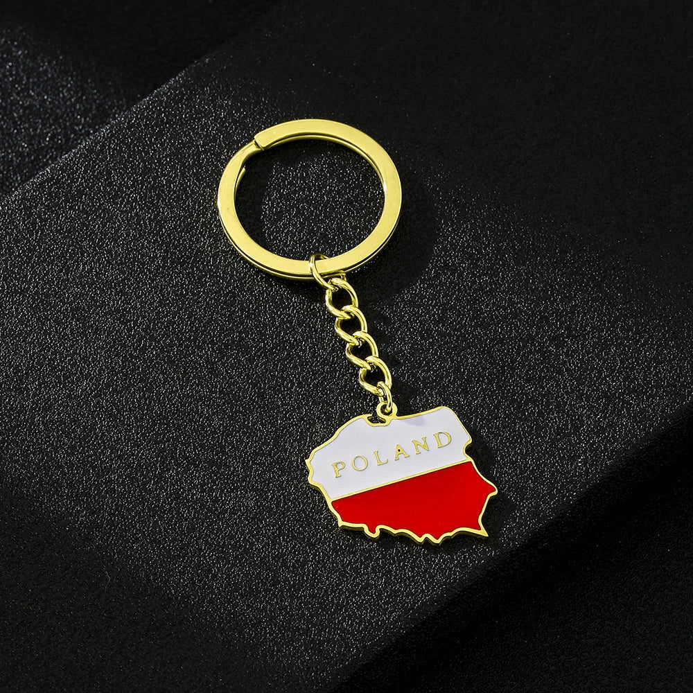 EDELSTAHL "POLAND V2" SCHLÜSSELANHÄNGER - ICERAIN JEWELRY