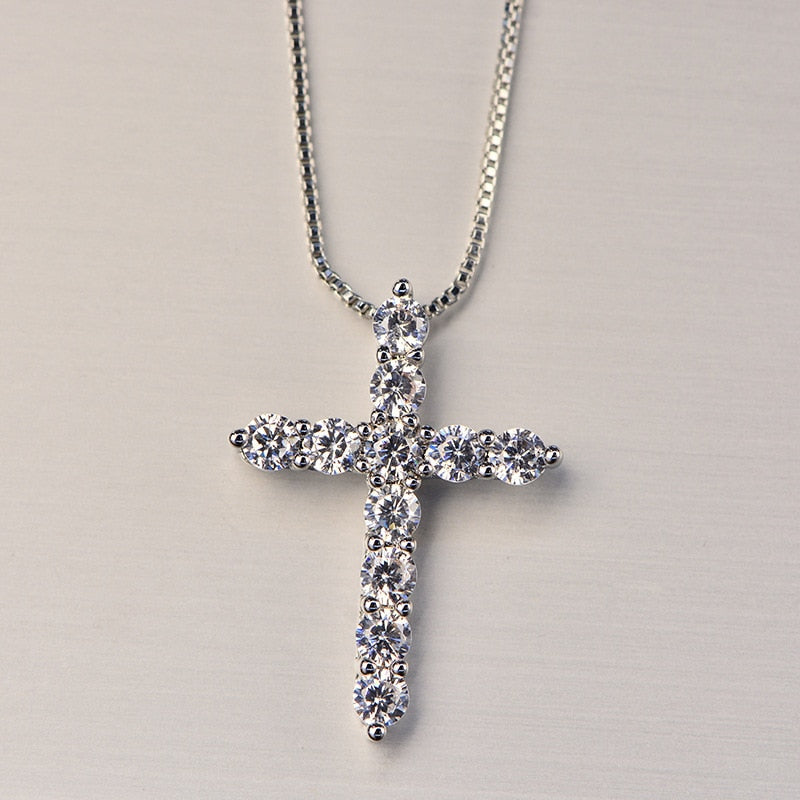 ICED OUT "SHINY CROSS" KETTE - ICERAIN JEWELRY