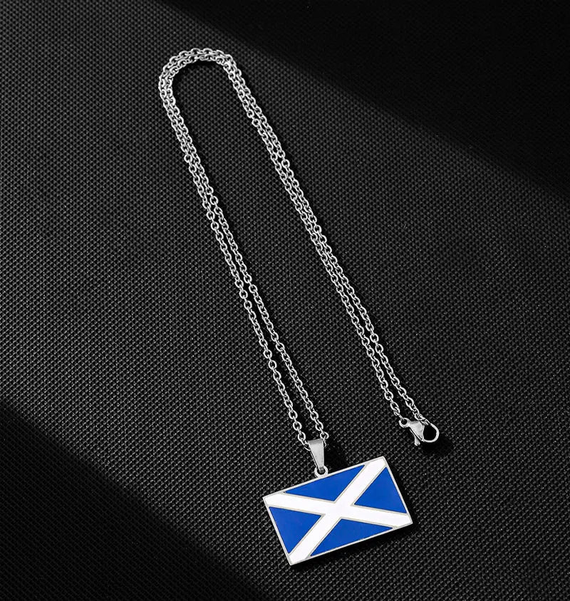 EDELSTAHL "SCOTLAND FLAG" LÄNDERKETTE - ICERAIN JEWELRY