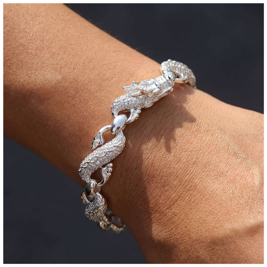 ICED OUT "DRAGON" ARMBAND - ICERAIN JEWELRY