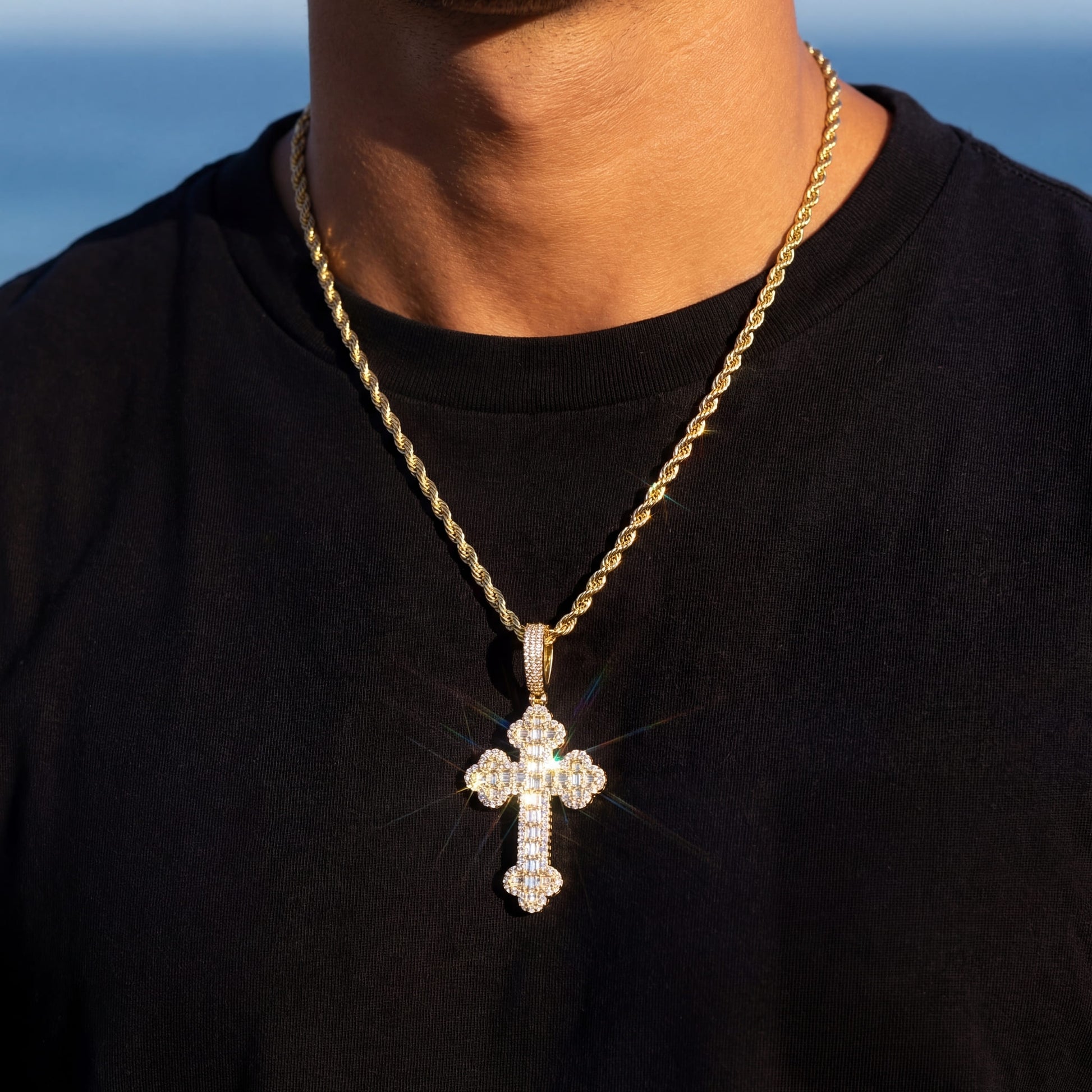 ICED OUT "CROSS V2" KETTE - ICERAIN JEWELRY