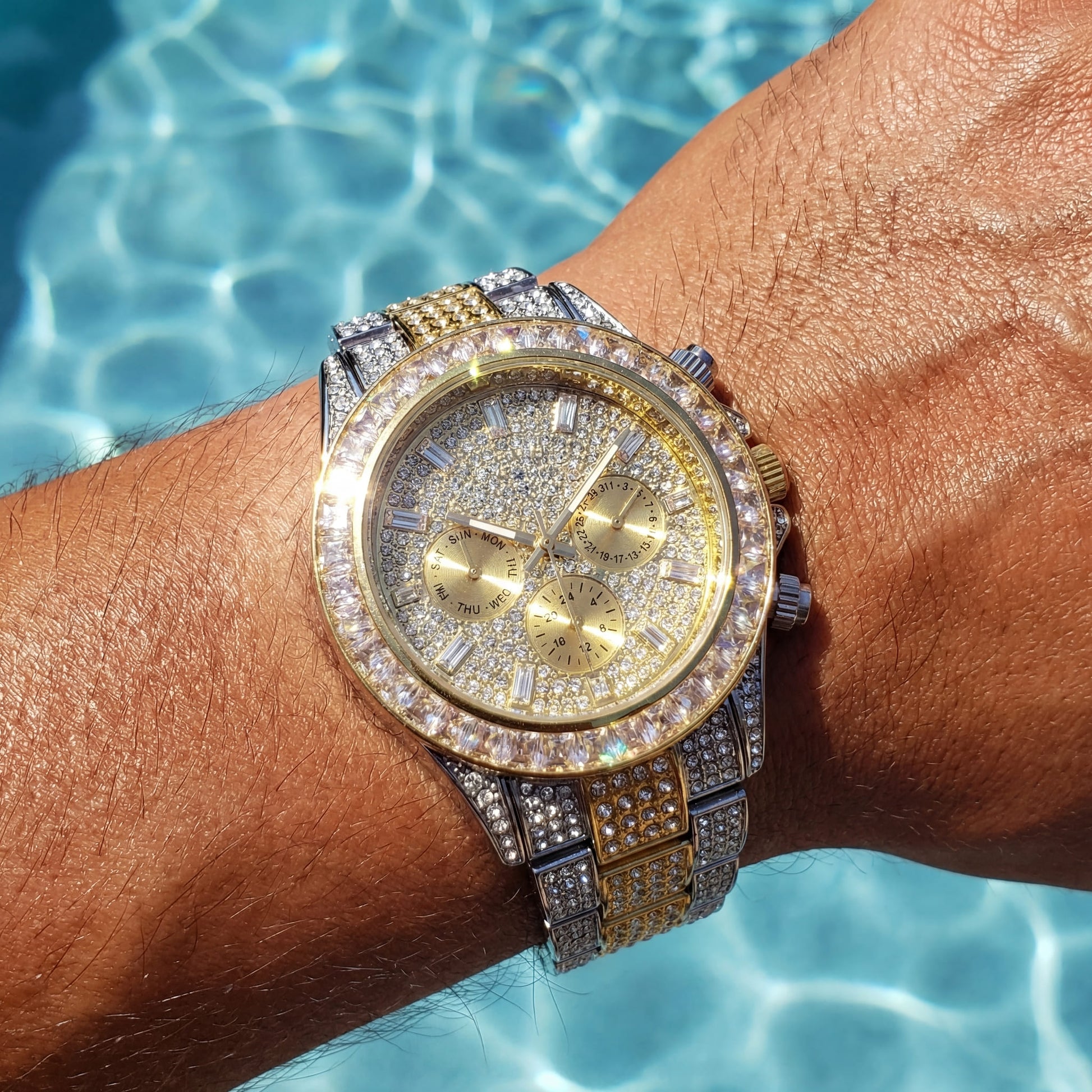ICED OUT "SOLLINI V3" UHR - ICERAIN JEWELRY