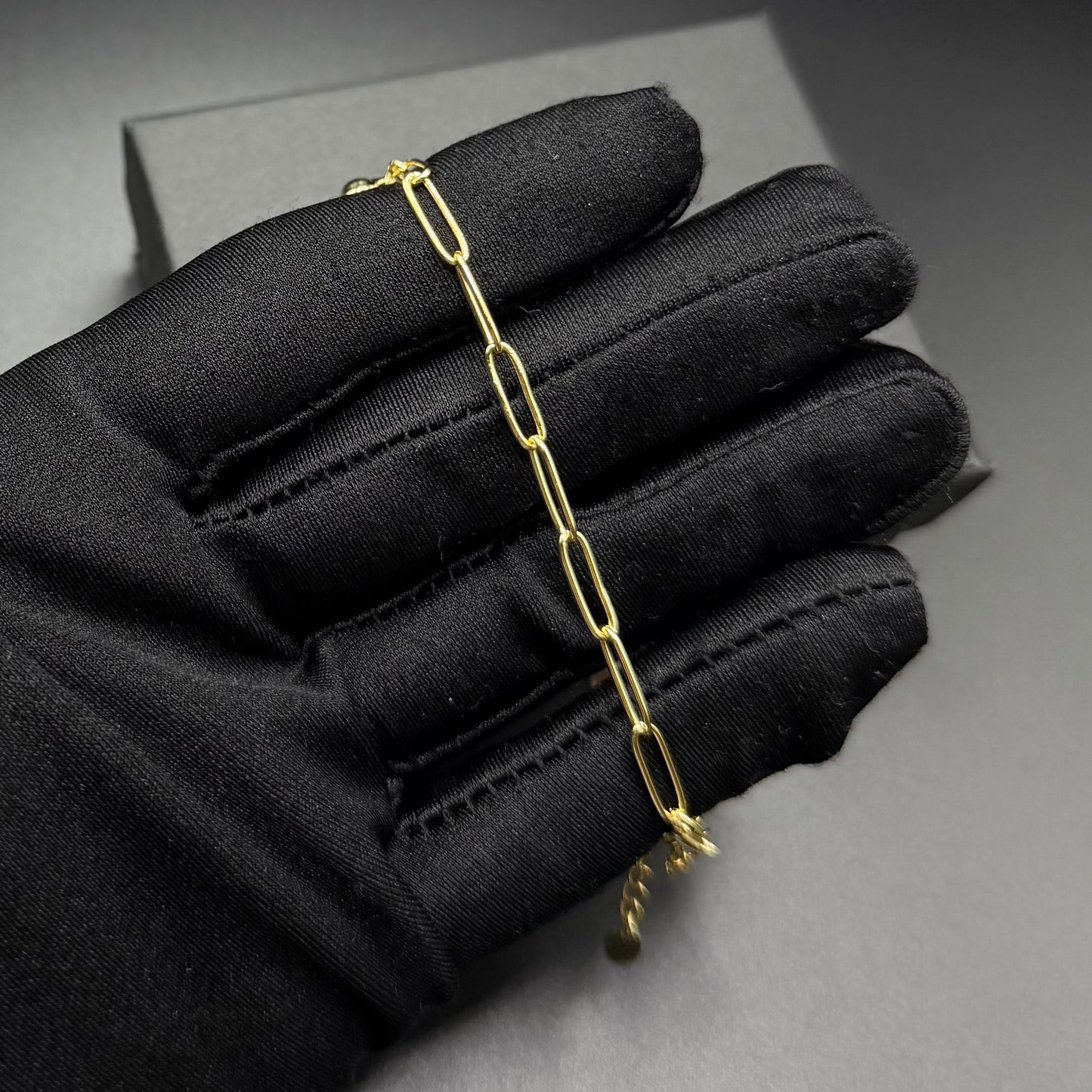 925S SILVER 14K GOLD "PEARL LINK HEART" ARMBAND - ICERAIN JEWELRY