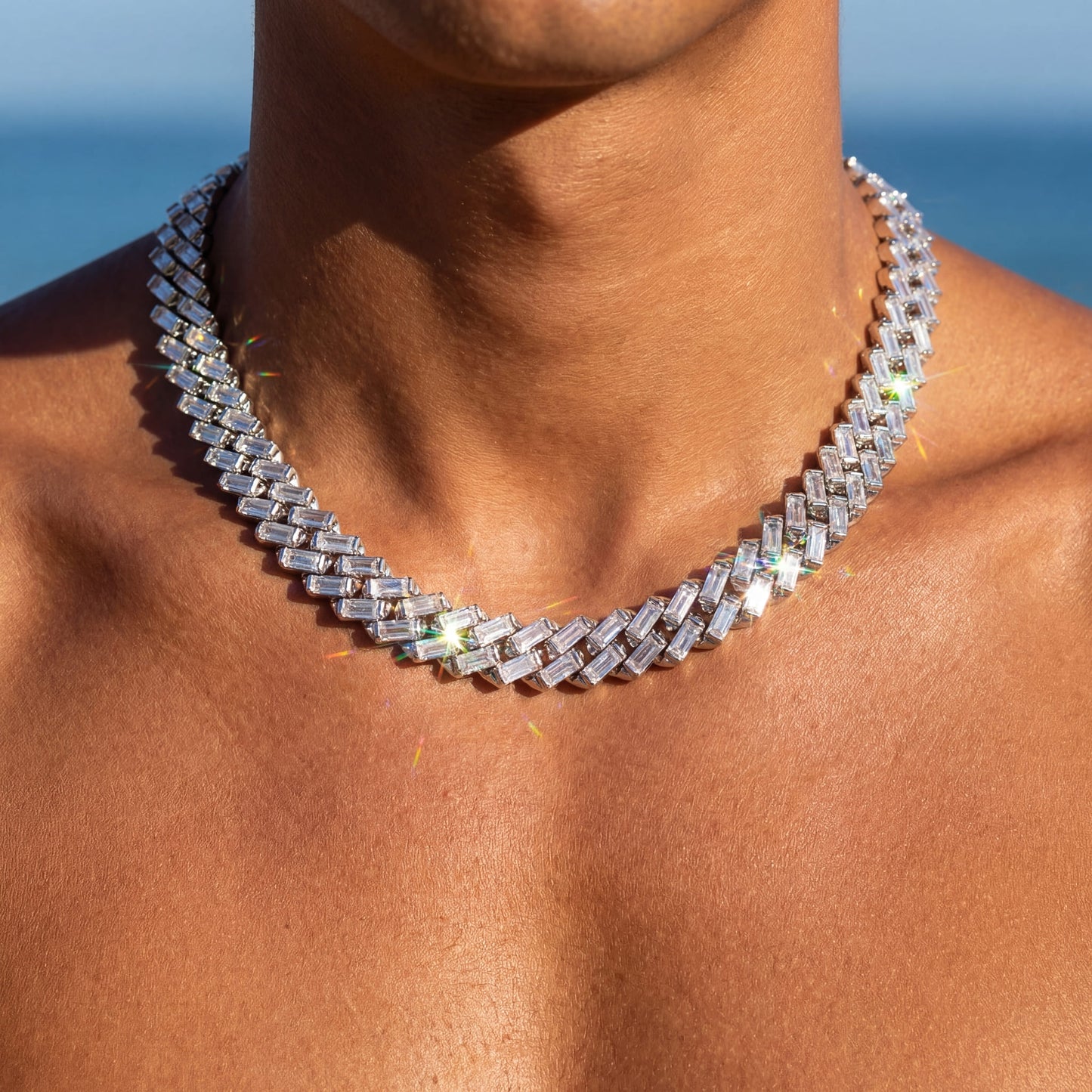 ICED OUT 12MM "SILVER PRONG CUBAN V2" KETTE - ICERAIN JEWELRY