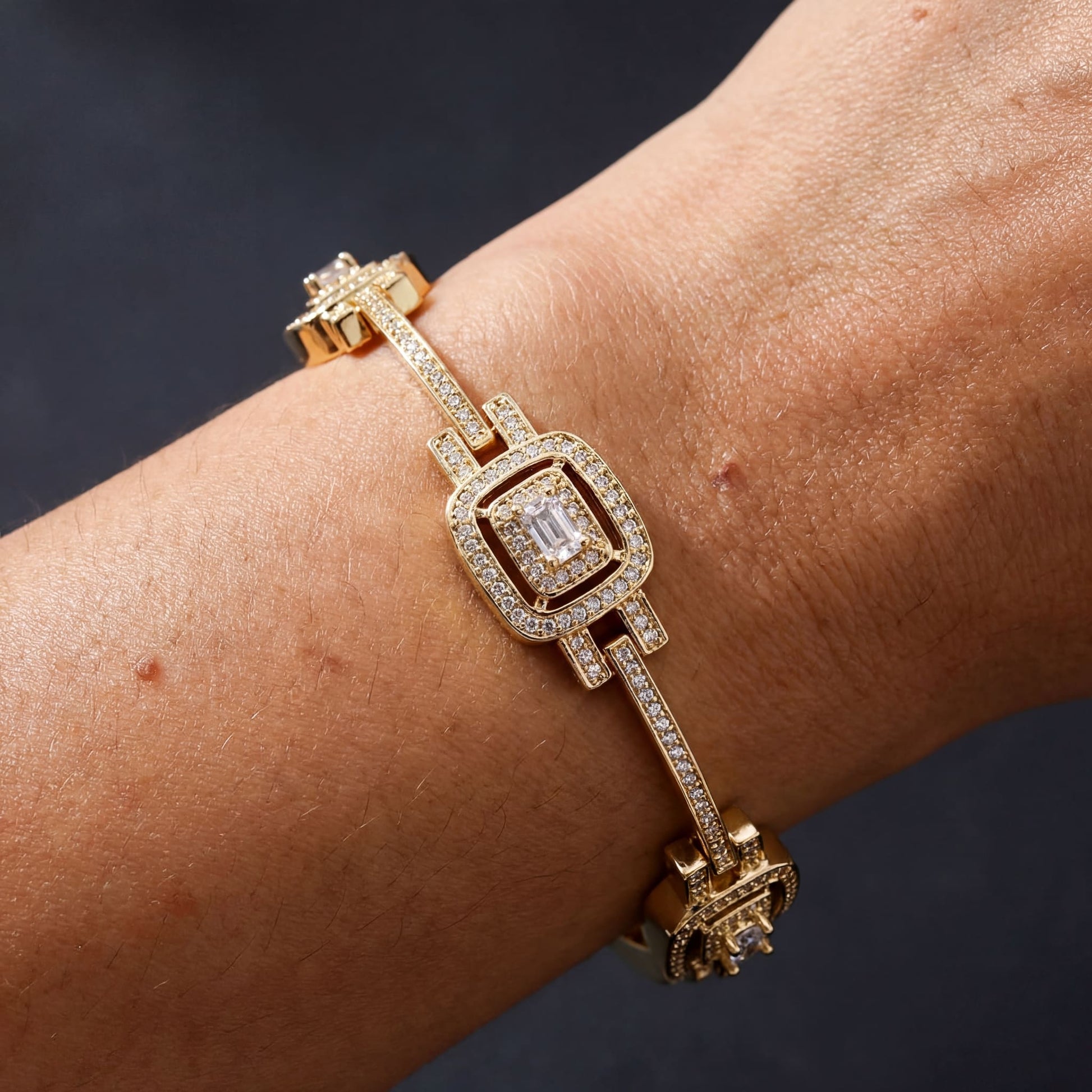 ICED OUT "MICROSI" ARMBAND - ICERAIN JEWELRY