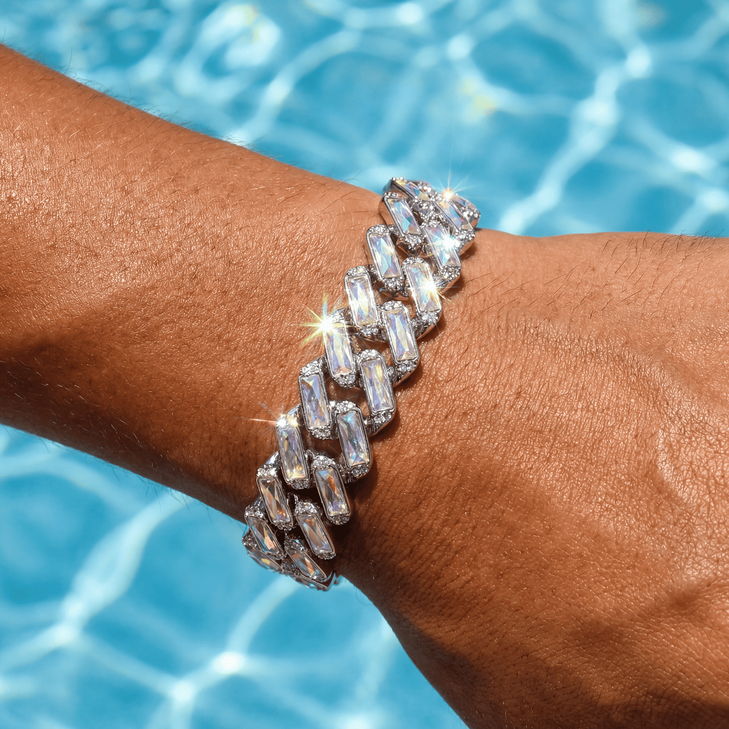 ICED OUT 16MM "MIAMI PRONG CUBAN" ARMBAND - ICERAIN JEWELRY