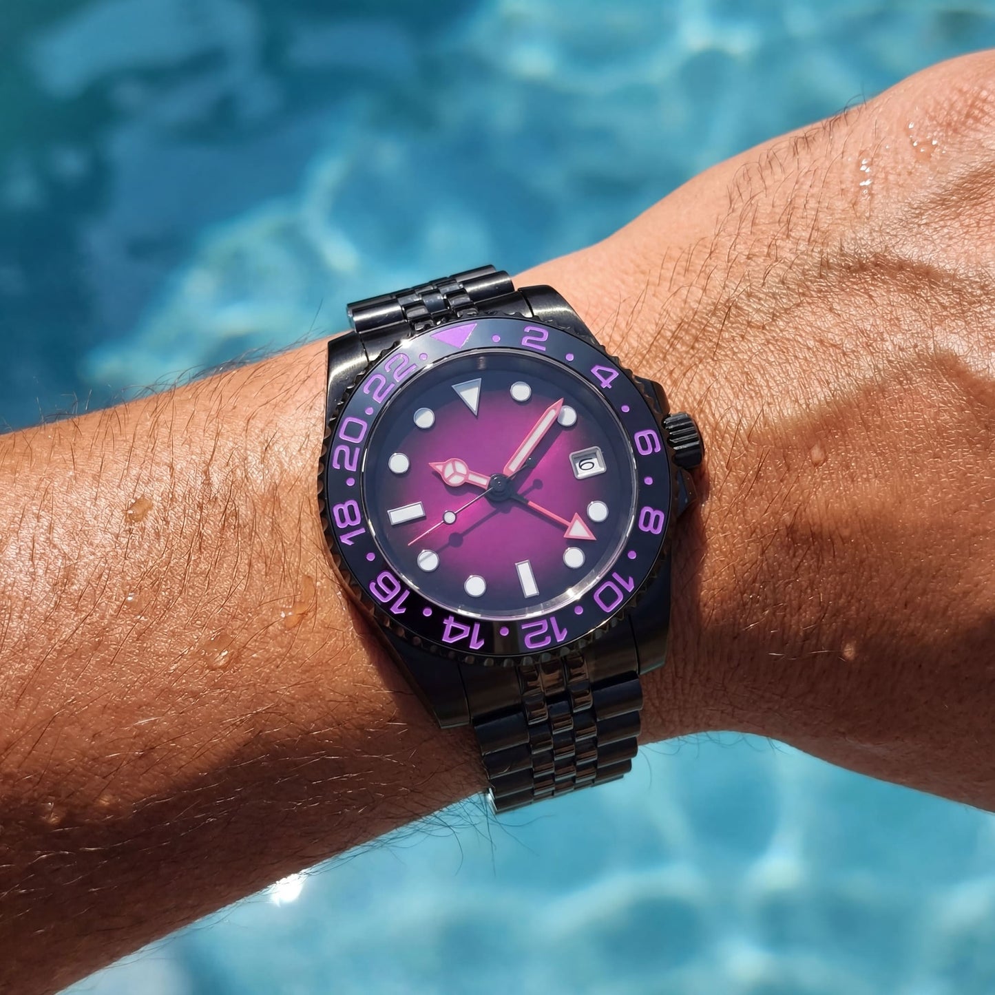 EDELSTAHL AUTOMATIK "SAPHIR" UHR - ICERAIN JEWELRY