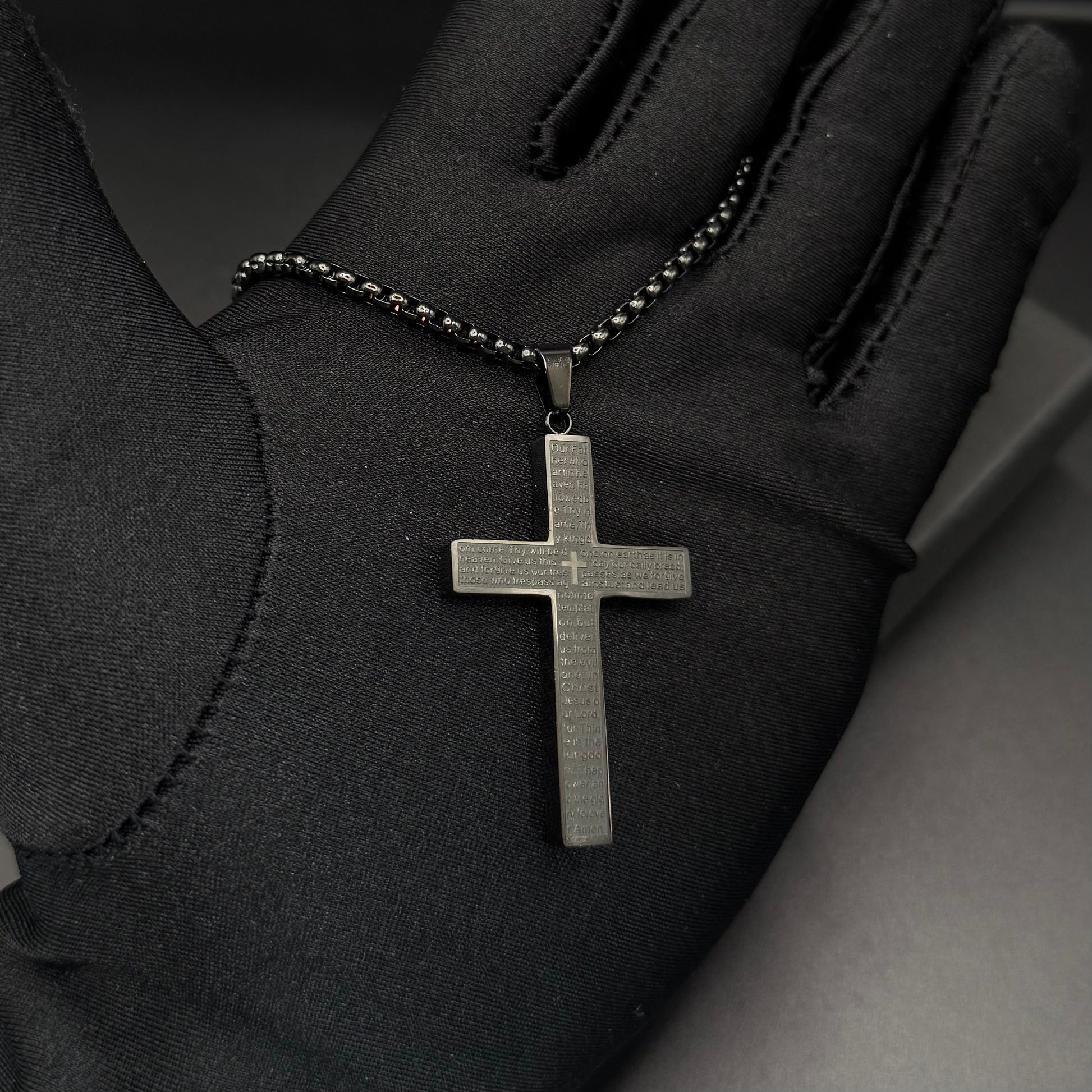 EDELSTAHL "AMEN CROSS V2" KETTE - ICERAIN JEWELRY