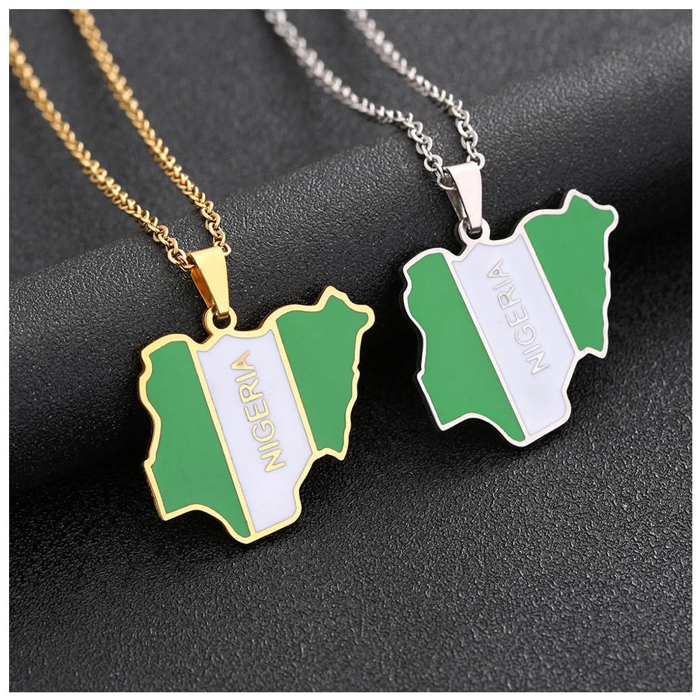 EDELSTAHL "NIGERIA" LÄNDERKETTE - ICERAIN JEWELRY