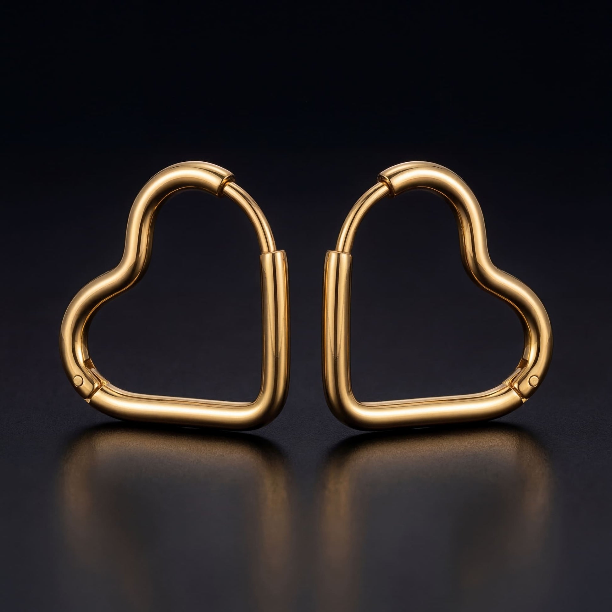 EDELSTAHL "HEART V3" OHRRINGE - ICERAIN JEWELRY