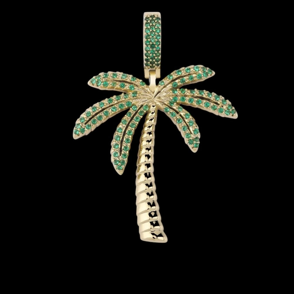 ICED OUT "GOLD PALM" KETTE
