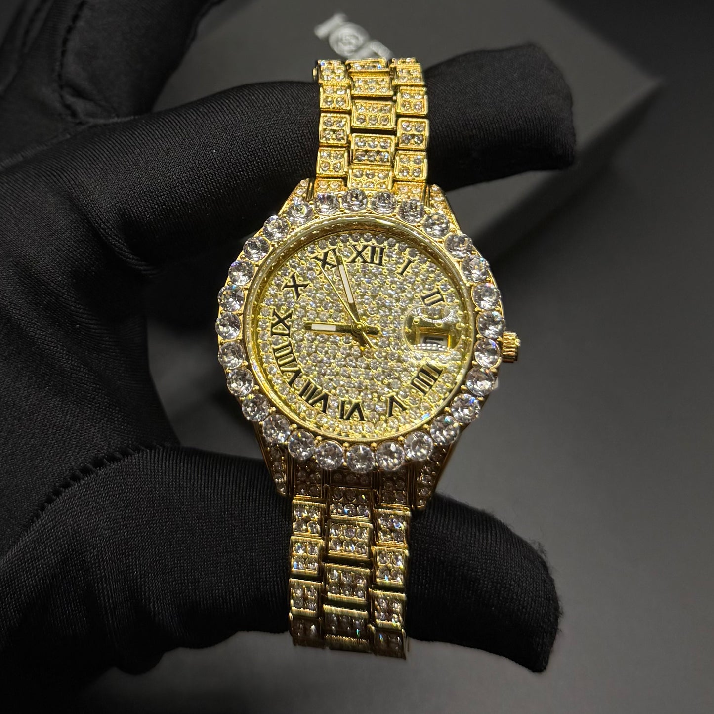 ICED OUT "DRESSOLO" UHR - ICERAIN JEWELRY