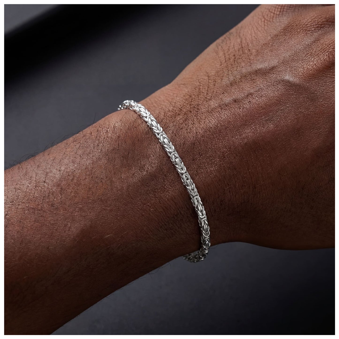 925S SILVER 2,5MM "KING" KÖNIGSARMBAND - ICERAIN JEWELRY