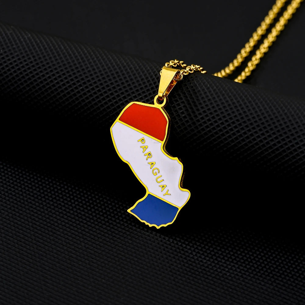 EDELSTAHL "PARAGUAY" LÄNDERKETTE - ICERAIN JEWELRY