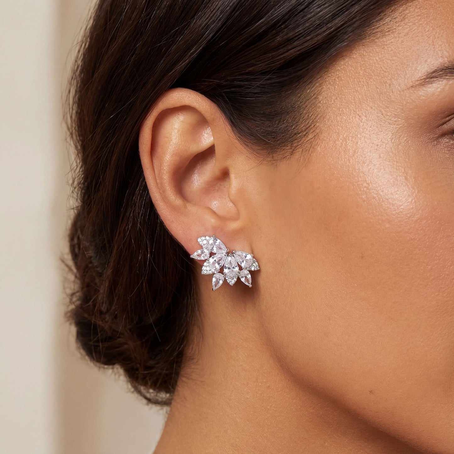 ICED OUT "CRYSTAL" OHRRINGE - ICERAIN JEWELRY