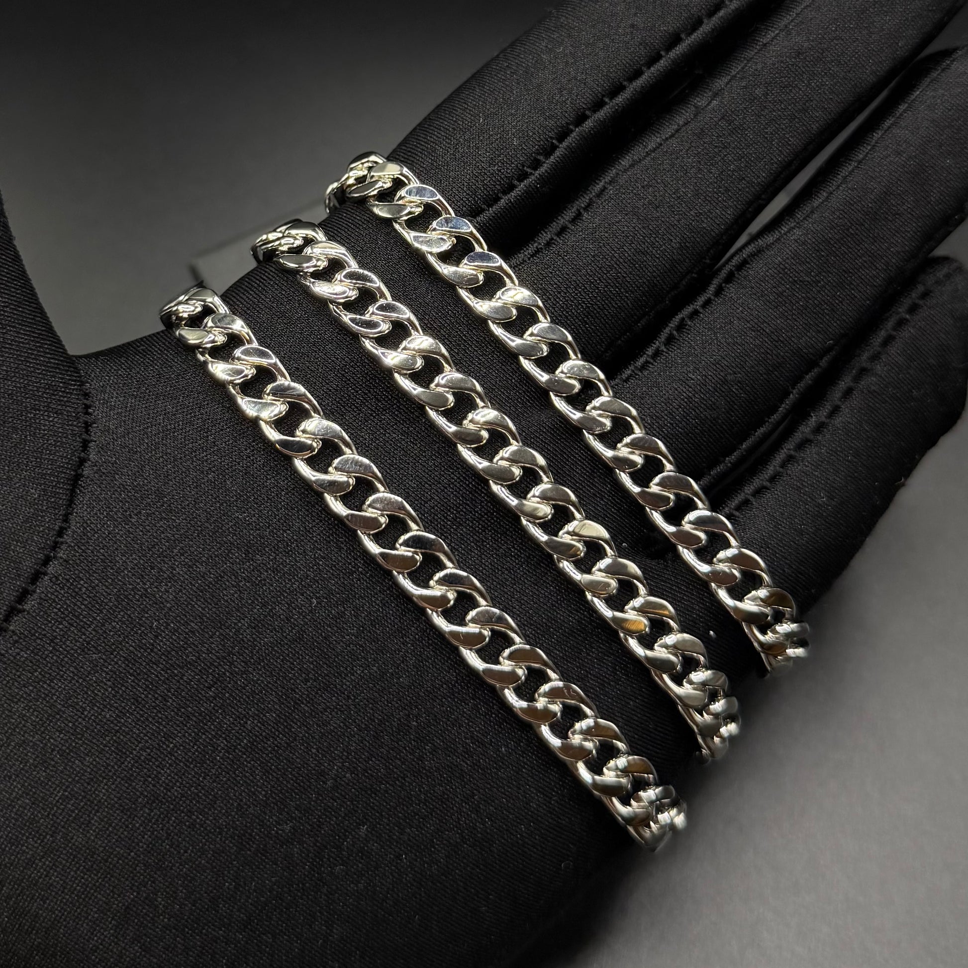 925S SILVER "CUBAN" KETTE - ICERAIN JEWELRY