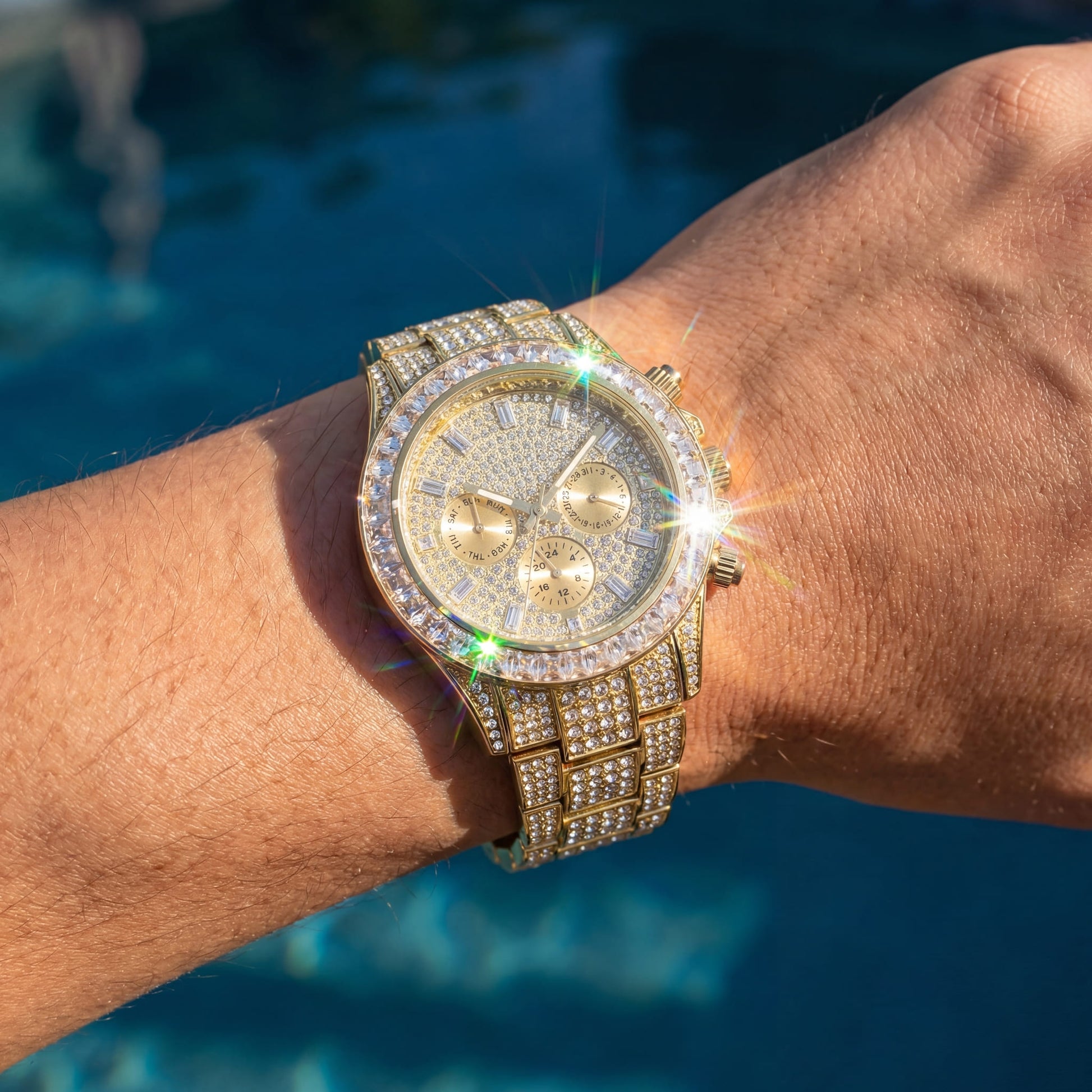 ICED OUT "SOLLINI V3" UHR - ICERAIN JEWELRY