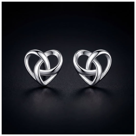 925S SILVER "HEART V4" OHRRINGE - ICERAIN JEWELRY