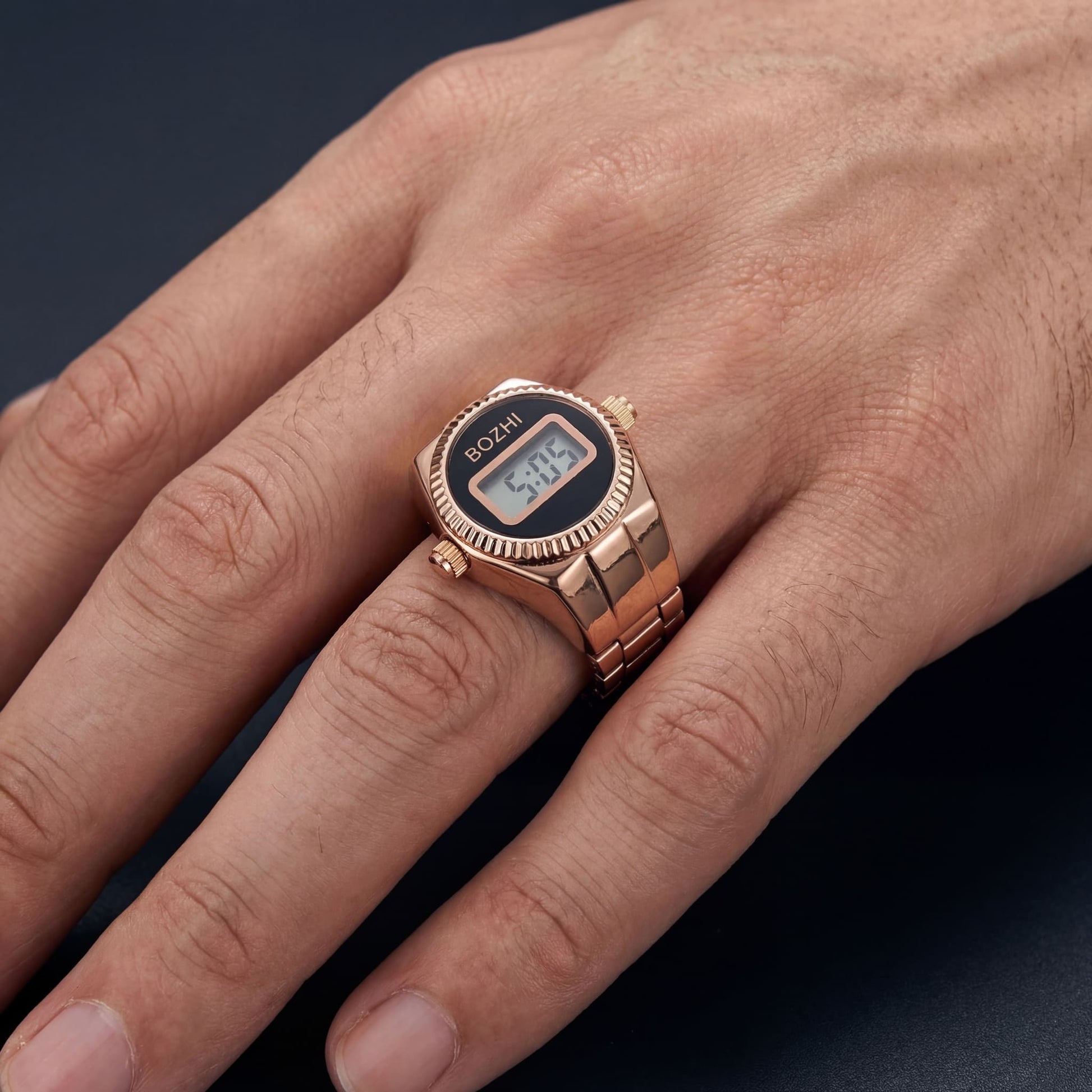 EDELSTAHL "OROLOGIO" RING - ICERAIN JEWELRY