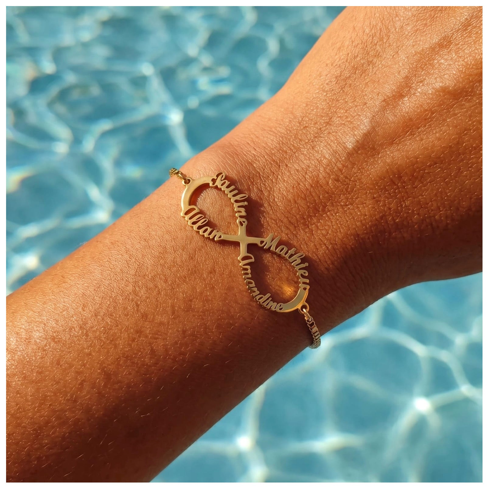 PERSONALISIERTES EDELSTAHL "INFINITY" ARMBAND - ICERAIN JEWELRY