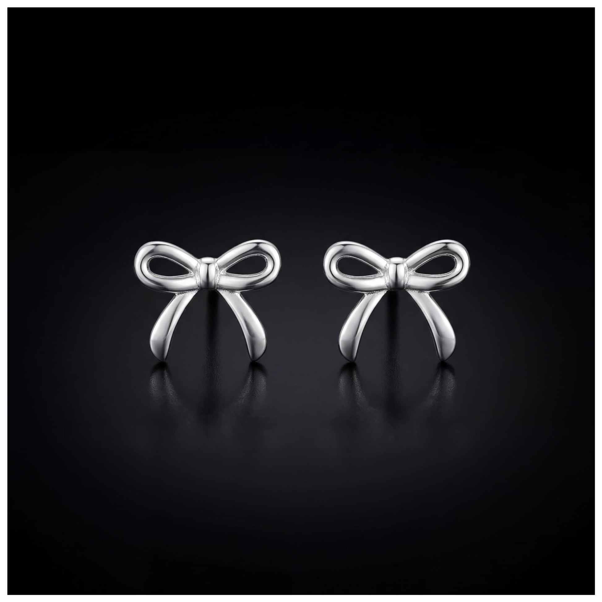 925S SILVER "BOWKNOT" OHRRINGE - ICERAIN JEWELRY