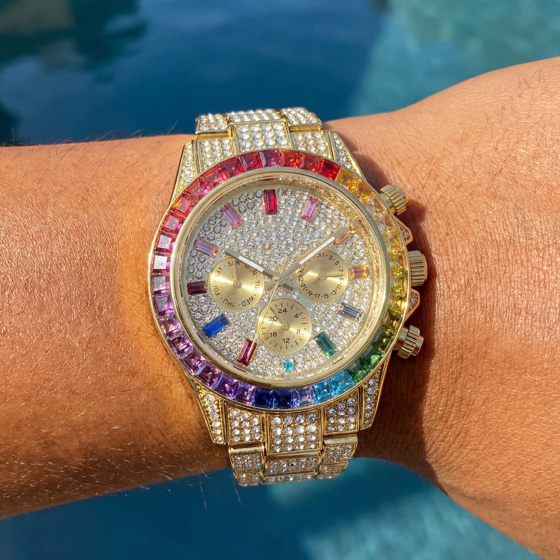 ICED OUT "SOLLINI" UHR - ICERAIN JEWELRY