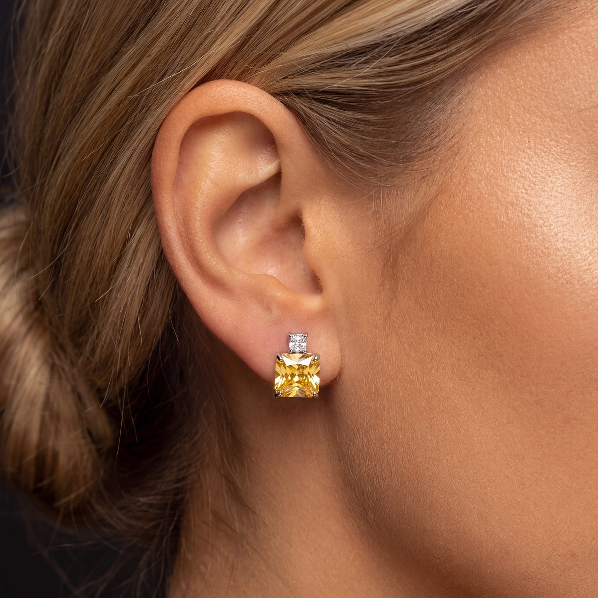 ICED OUT "GOLD PRINZESKO" OHRRINGE - ICERAIN JEWELRY
