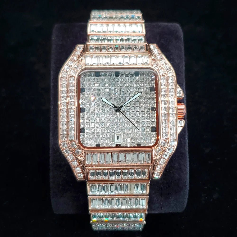 ICED OUT "SHACH" UHR