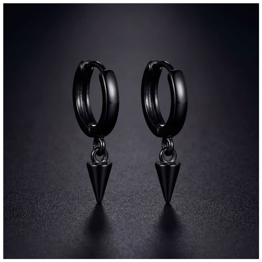 925S SILVER "BLACK PUNK" OHRRINGE - ICERAIN JEWELRY