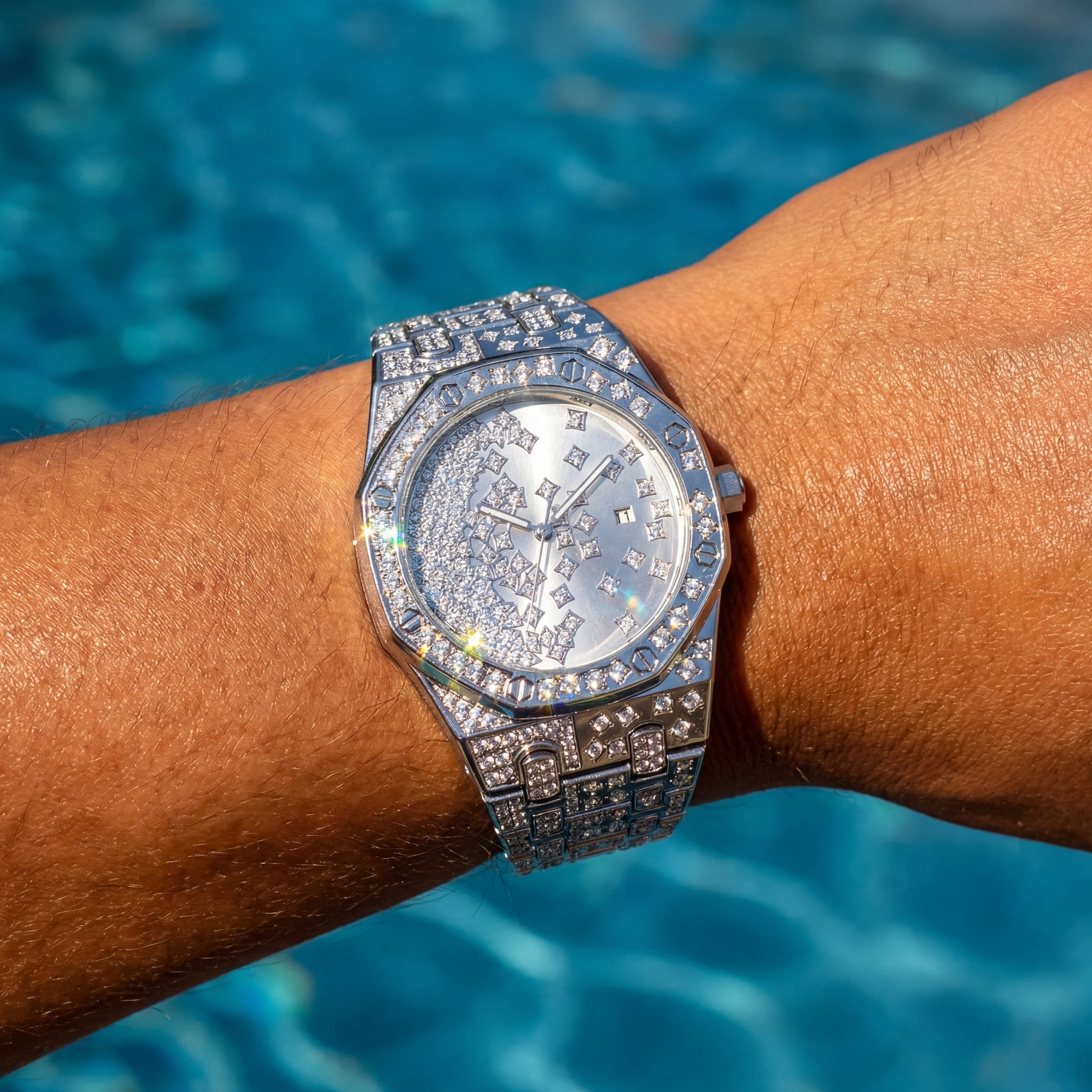 ICED OUT "SPLITERIO" UHR - ICERAIN JEWELRY