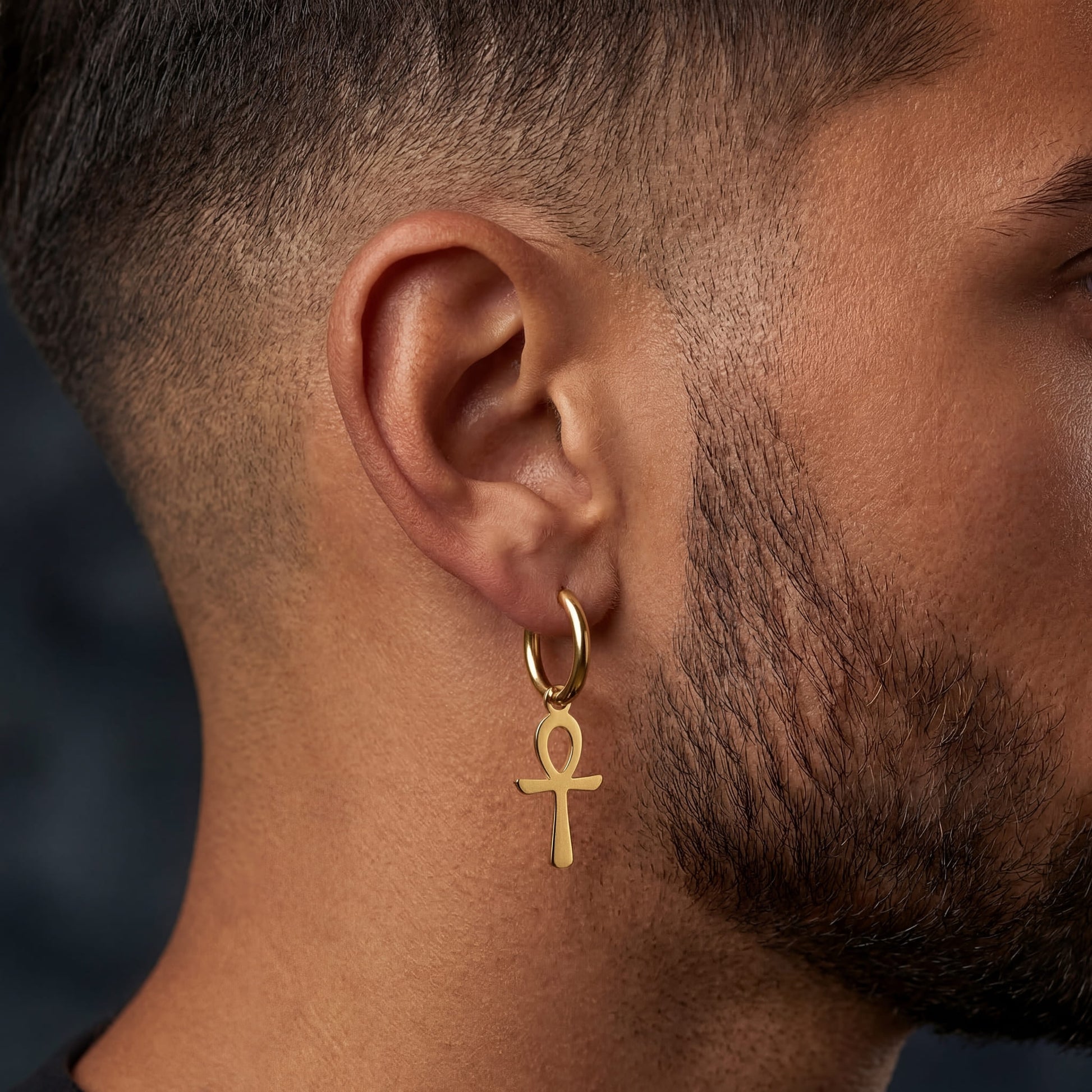 EDELSTAHL "CROSS V4" OHRRINGE - ICERAIN JEWELRY