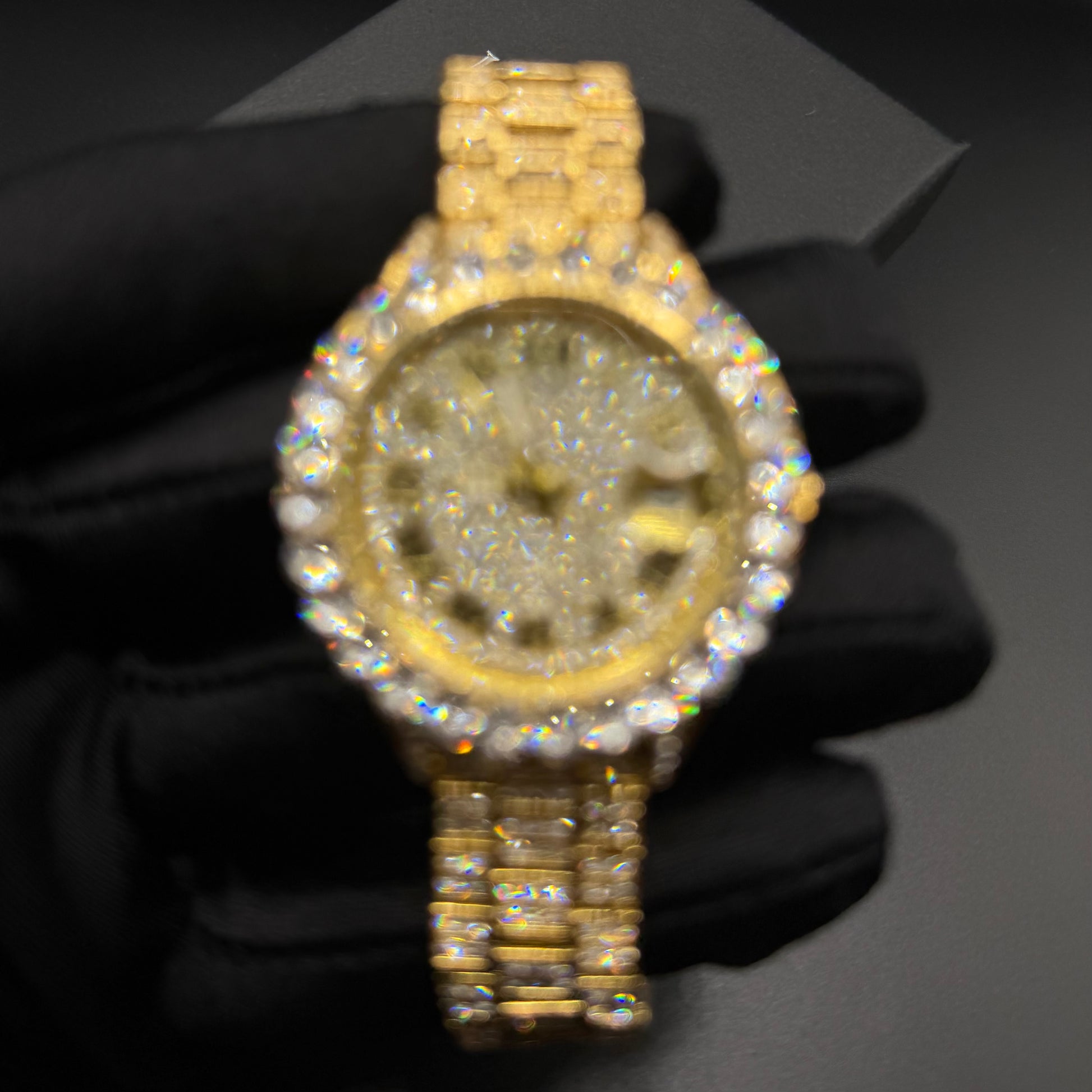 ICED OUT "DRESSOLO" UHR - ICERAIN JEWELRY