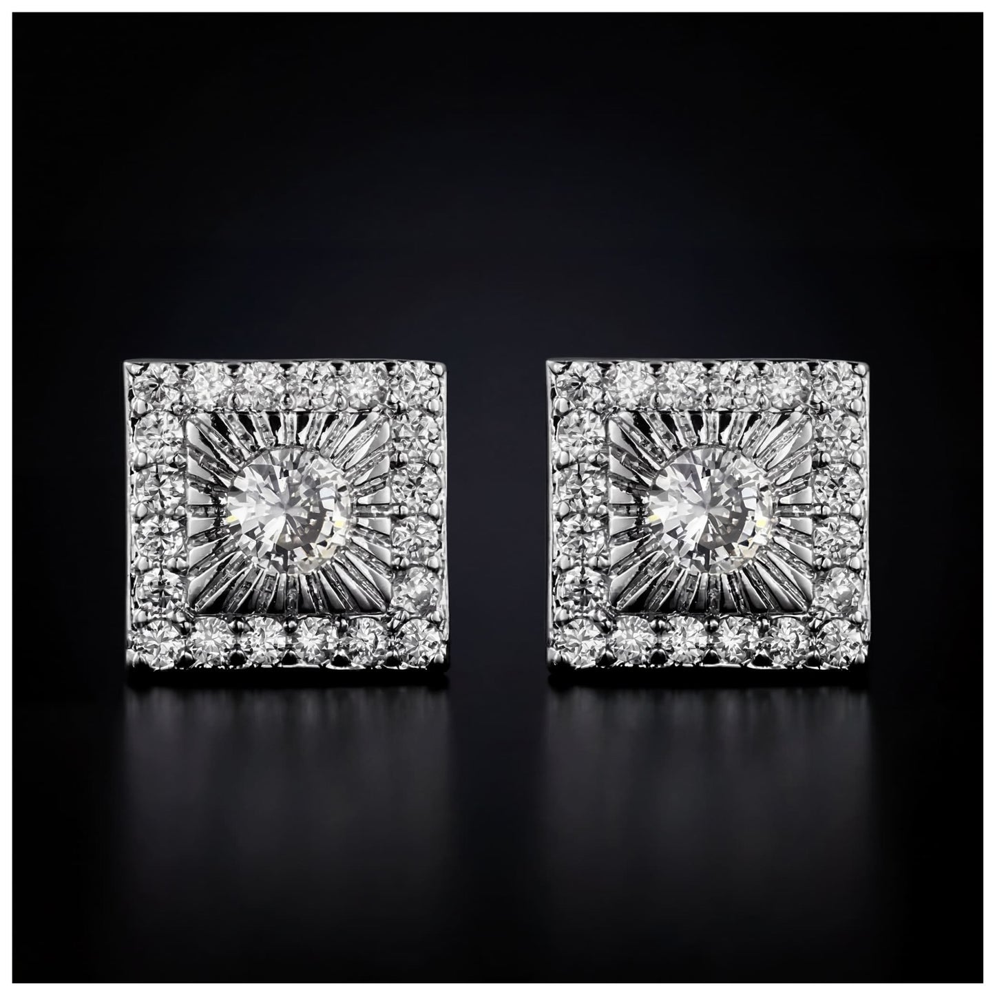 ICED OUT "SUNNY STEP" OHRRINGE - ICERAIN JEWELRY