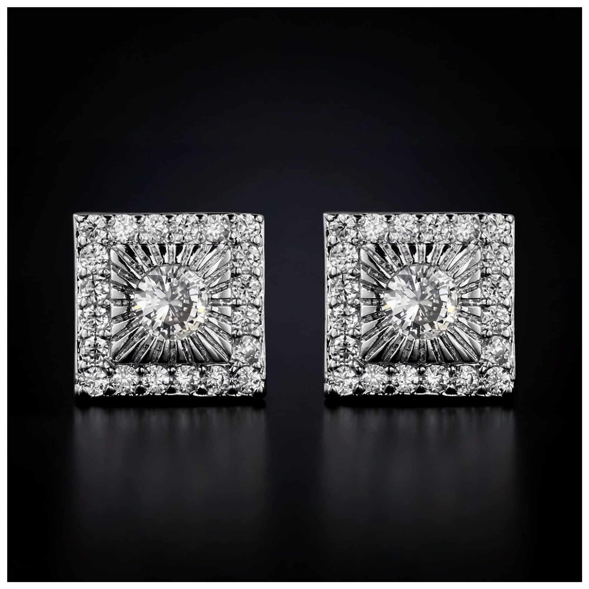 ICED OUT "SUNNY STEP" OHRRINGE - ICERAIN JEWELRY