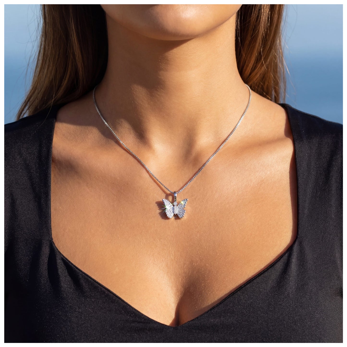 ICED OUT "BUTTERFLY" KETTE - ICERAIN JEWELRY