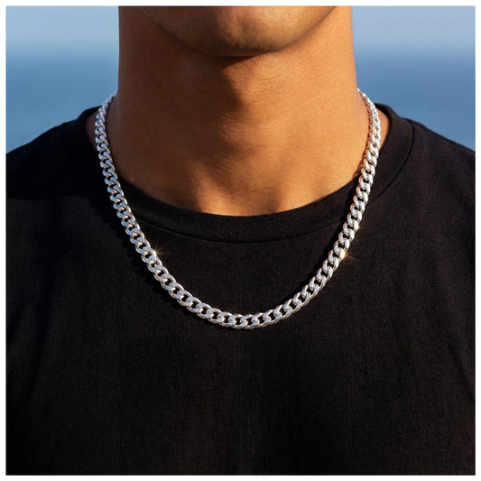 925S SILVER "CUBAN" KETTE [PREMIUM VERSION] - ICERAIN JEWELRY
