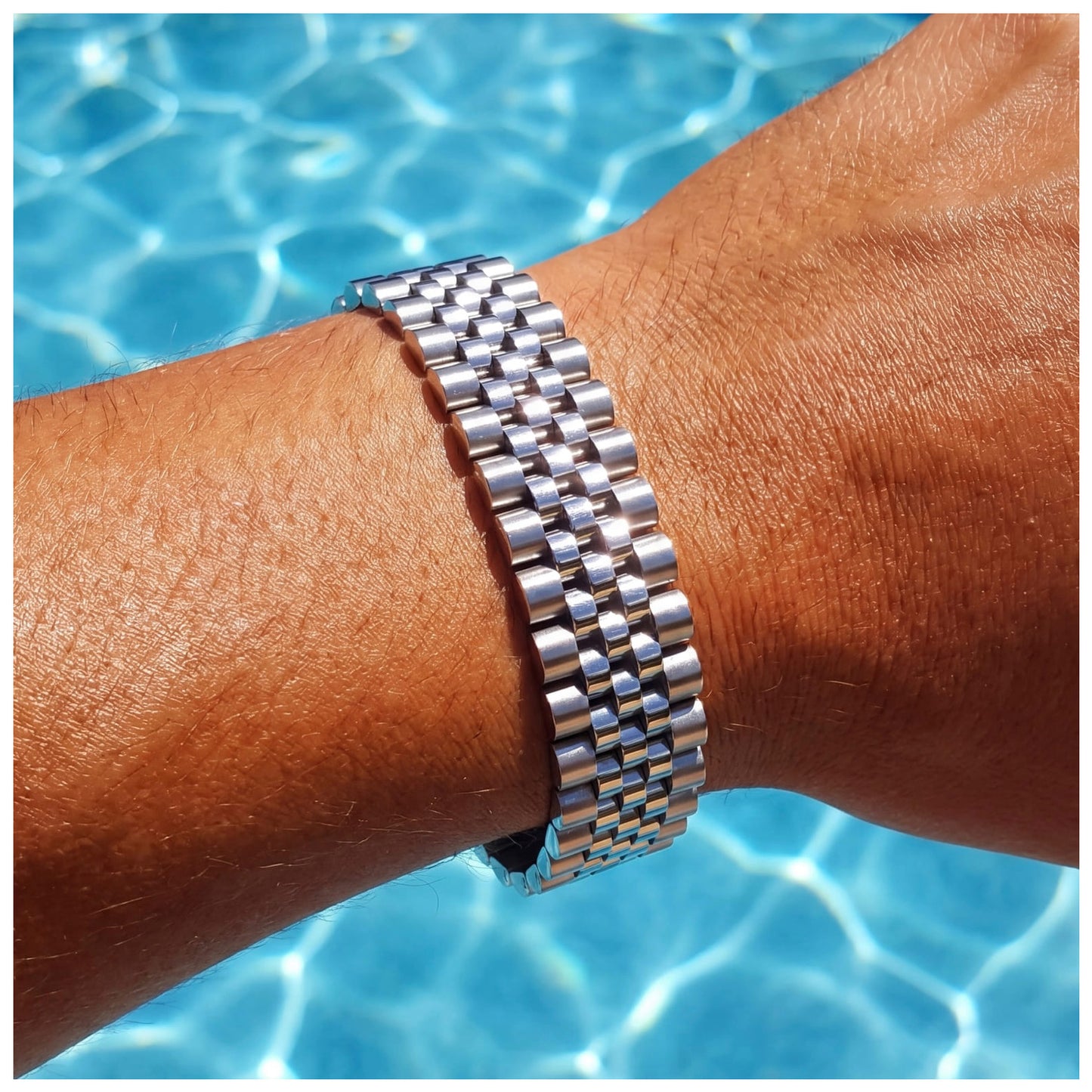 EDELSTAHL 15MM "JUBILEE" ARMBAND - ICERAIN JEWELRY