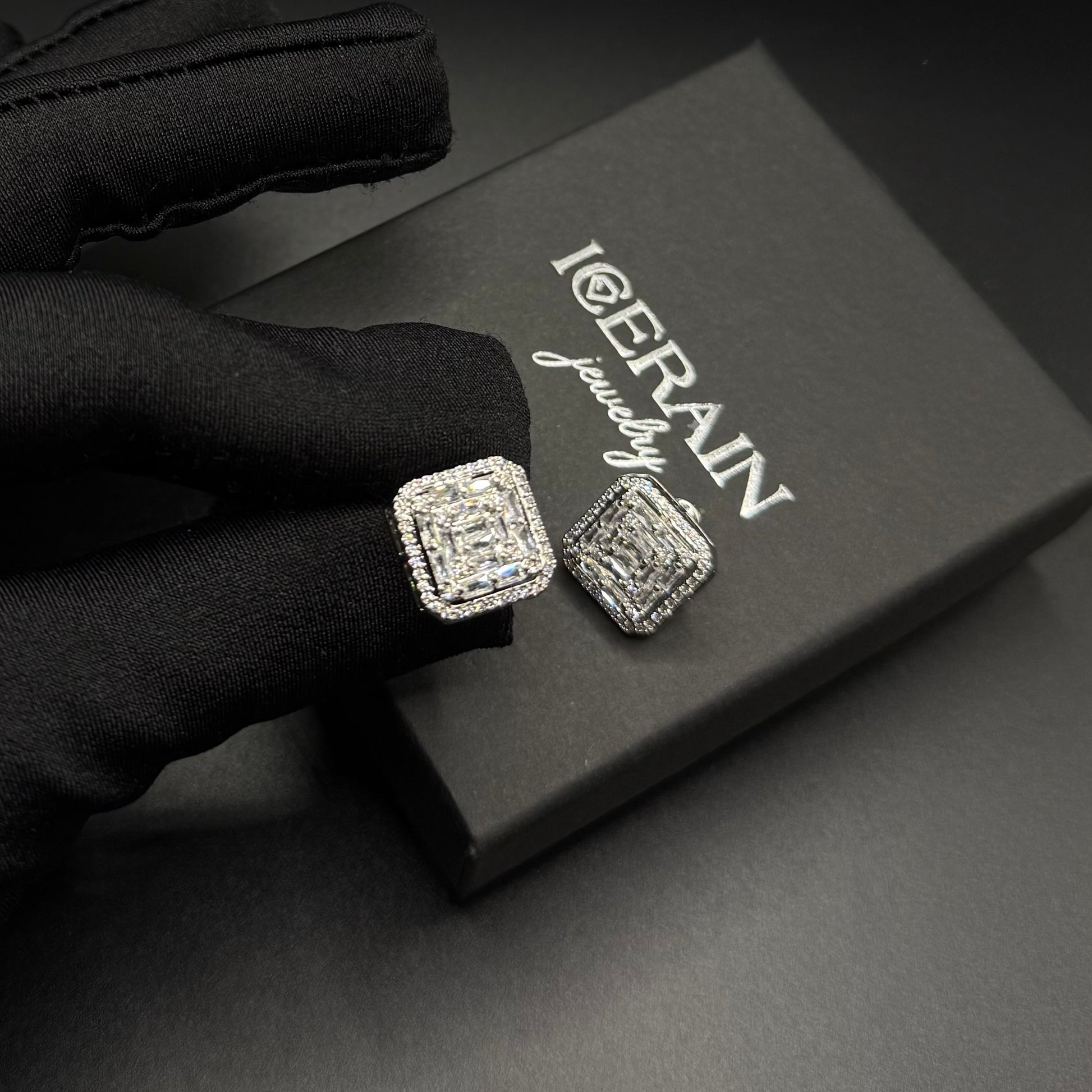 ICED OUT "SILVER PHANTASTICO" OHRRINGE - ICERAIN JEWELRY