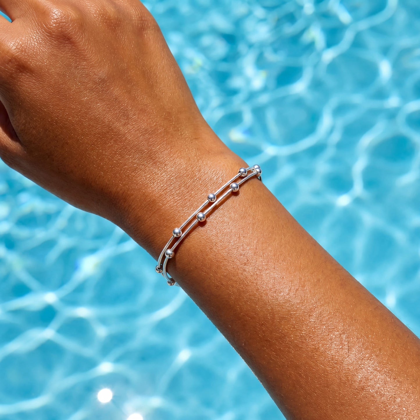 925S SILVER 0,9MM "SATELLITE" ARMBAND - ICERAIN JEWELRY