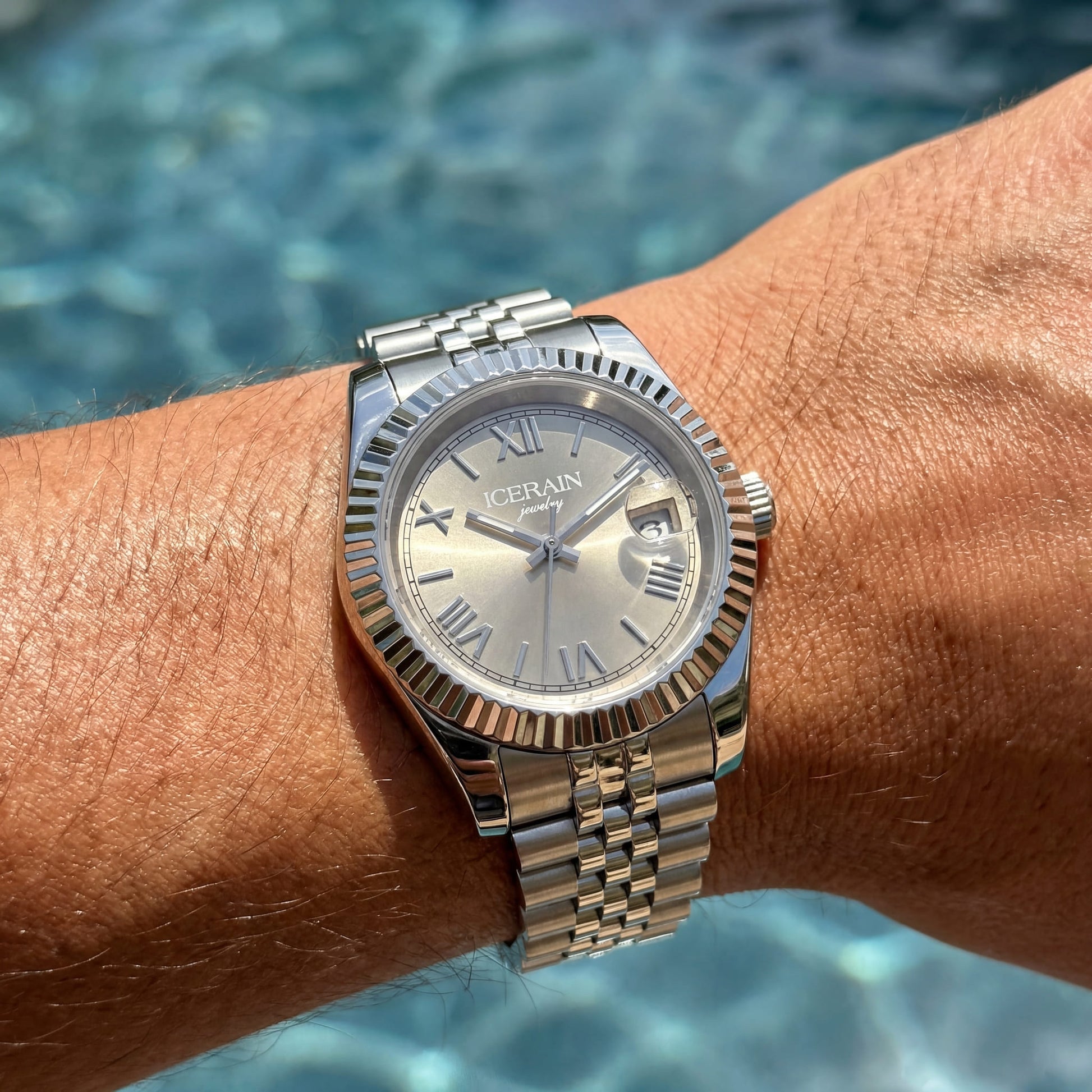 EDELSTAHL AUTOMATIK "ICERAIN ROMA" UHR - ICERAIN JEWELRY